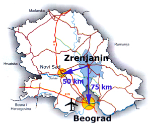 karta srbije zrenjanin FSG karta srbije zrenjanin